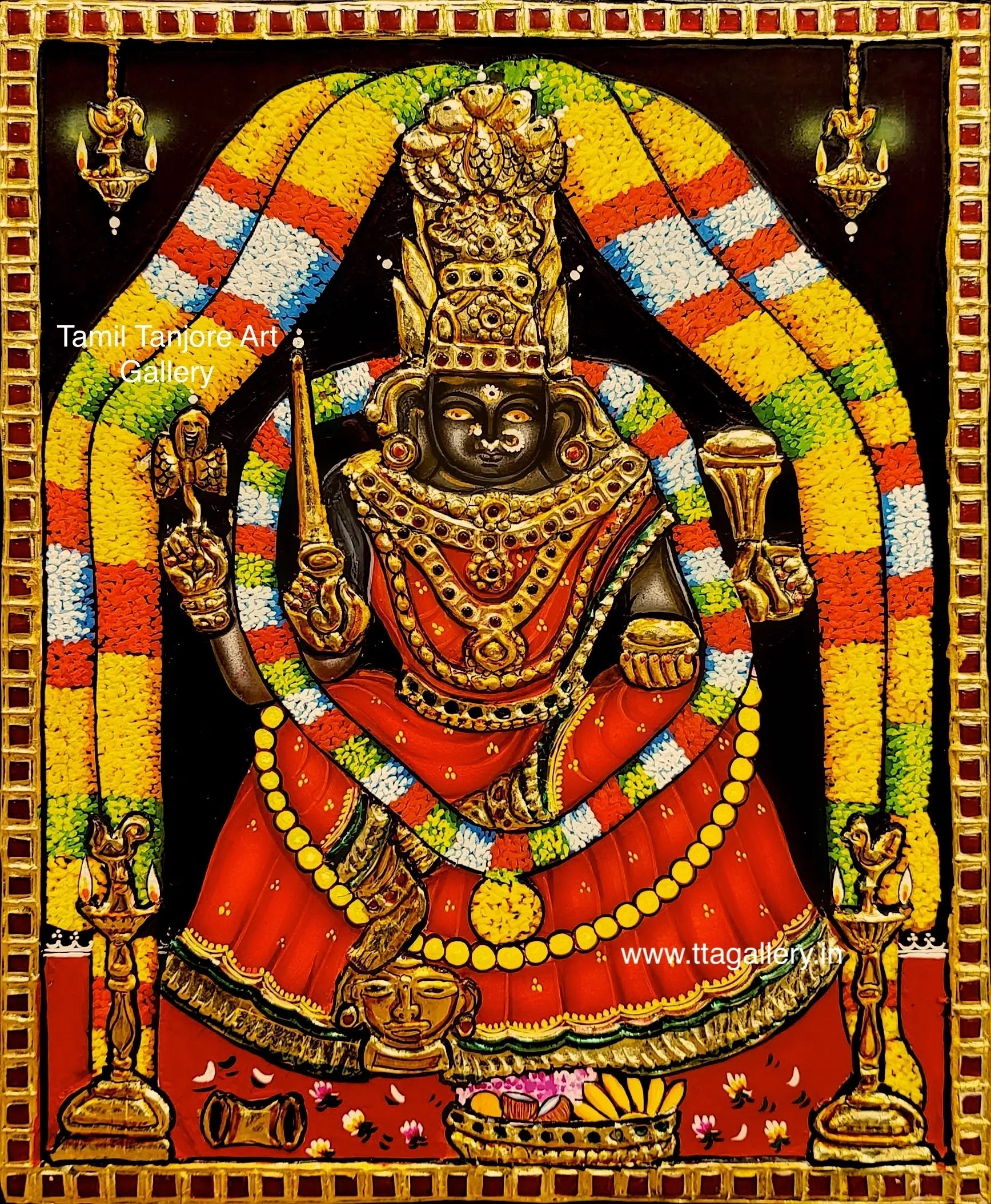 Melmalayanur Angalamman Tanjore Painting