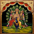 Murugan Valli Deivanai Tanjore Painting