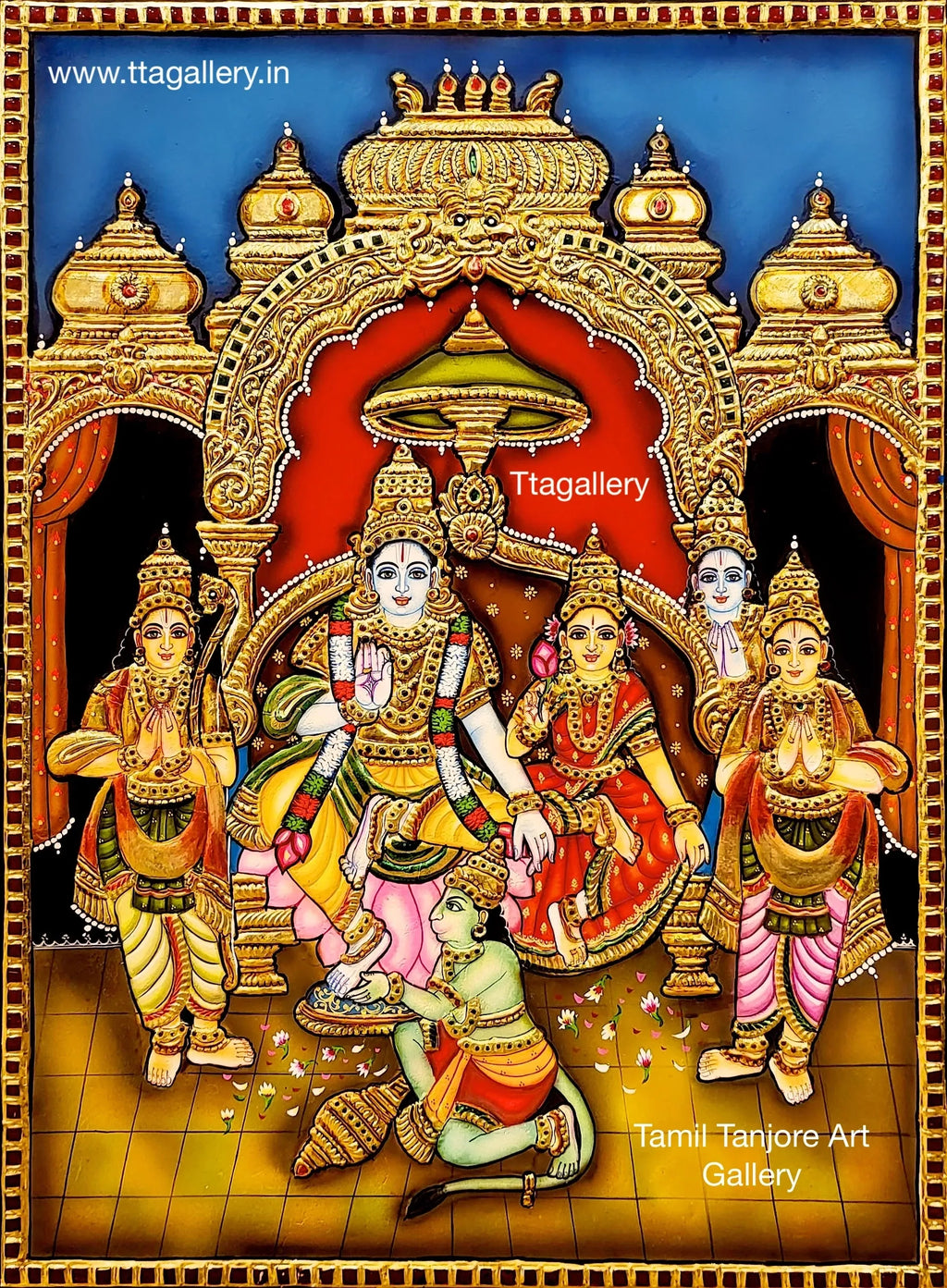 Kothandaramar Traditional Tanjore Painting