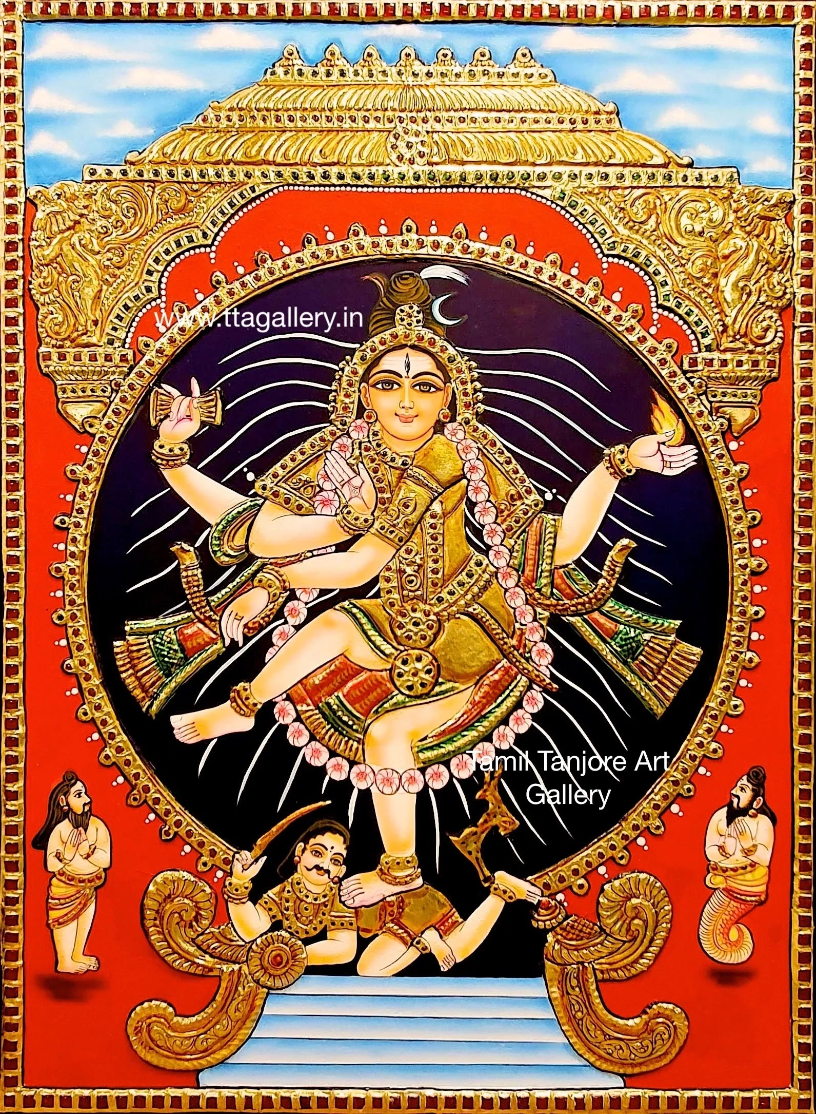Natarajan Traditional Tanjore Painting