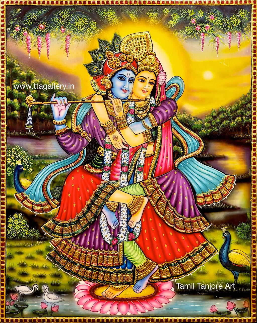 Radhakrishna Tanjore Painting
