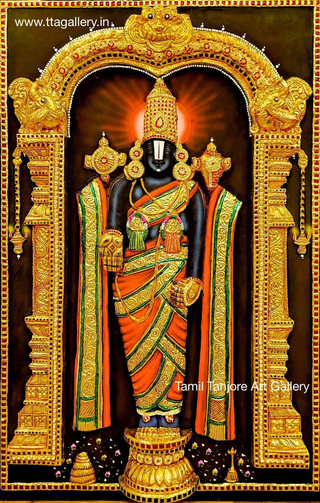 3D Balaji Tanjore Painting