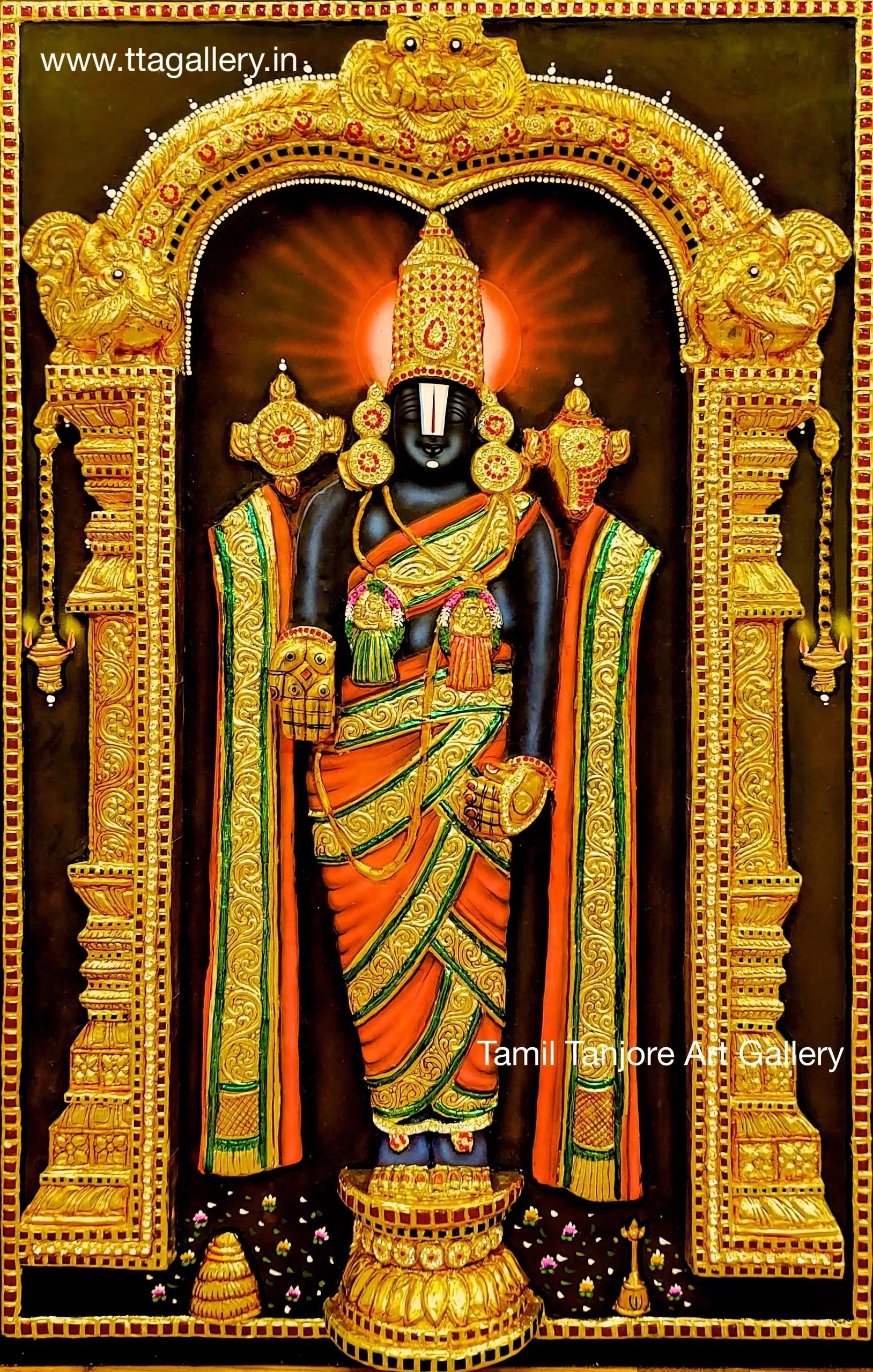 3D Balaji Tanjore Painting