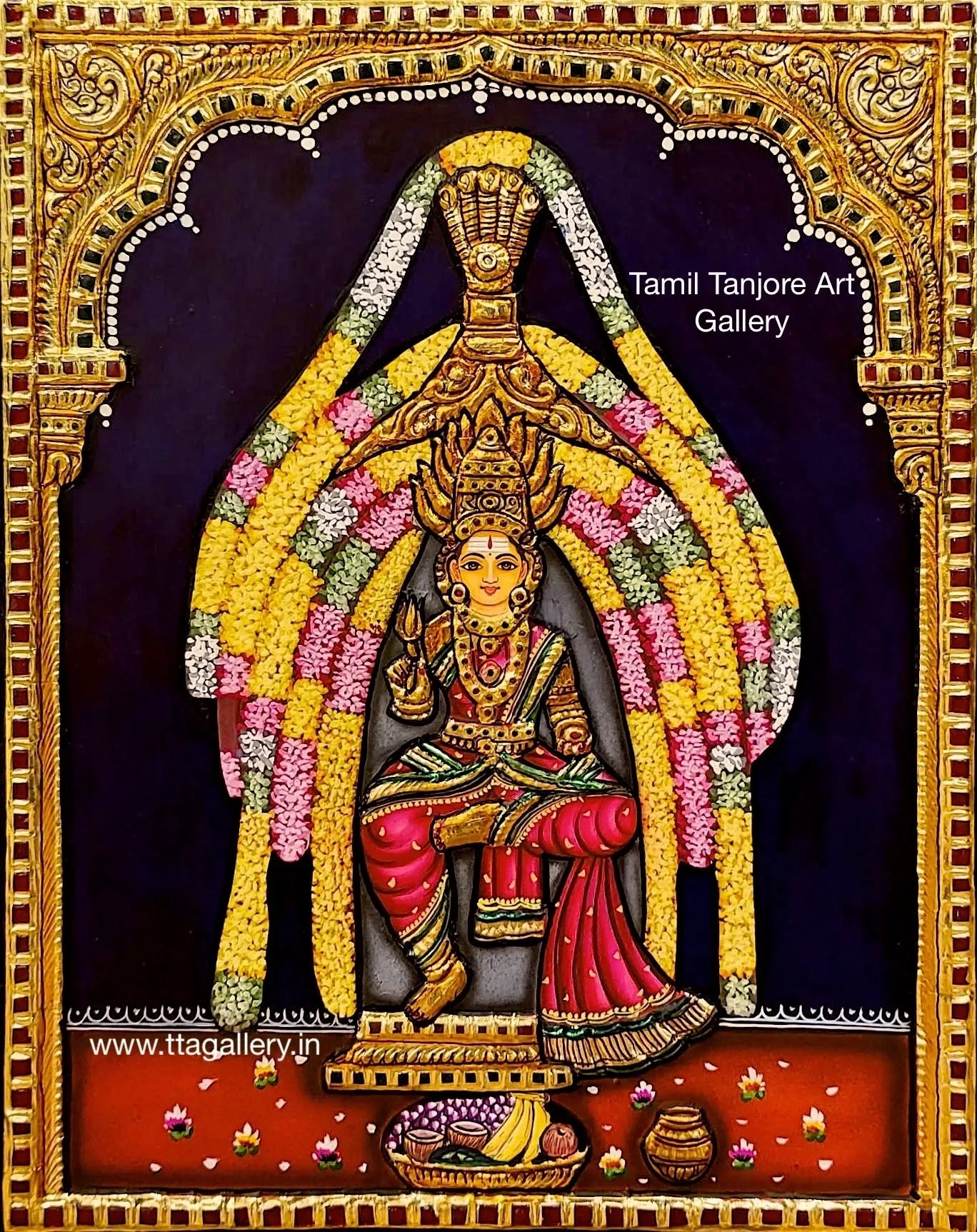 Amman Traditional Tanjore Painting