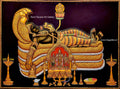 Ranganathar Semi Embossed Tanjore Painting