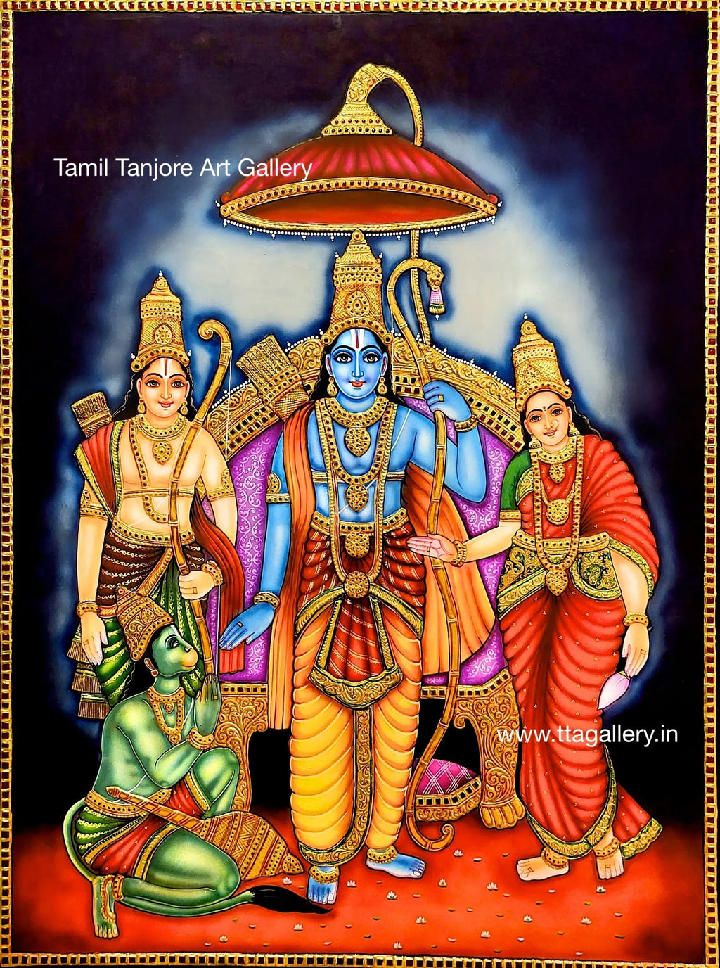 Kothandaramar Traditional Tanjore Painting