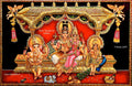 3D Shiva Family Tanjore Painting