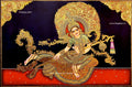 Indonesia Saraswathi Traditonal Tanjore Painting