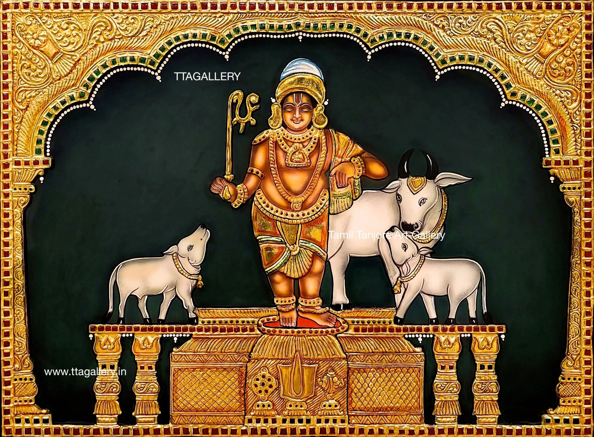 Sri Rajagopalaswamy Mannargudi Traditonal Tanjore Painting