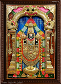 3D Thirupathi Balaji 2 Tanjore Painting
