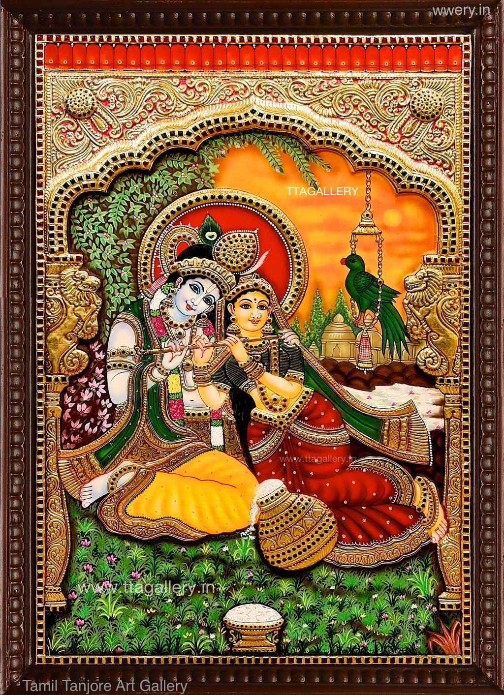 Radhakrishna Tanjore Painting