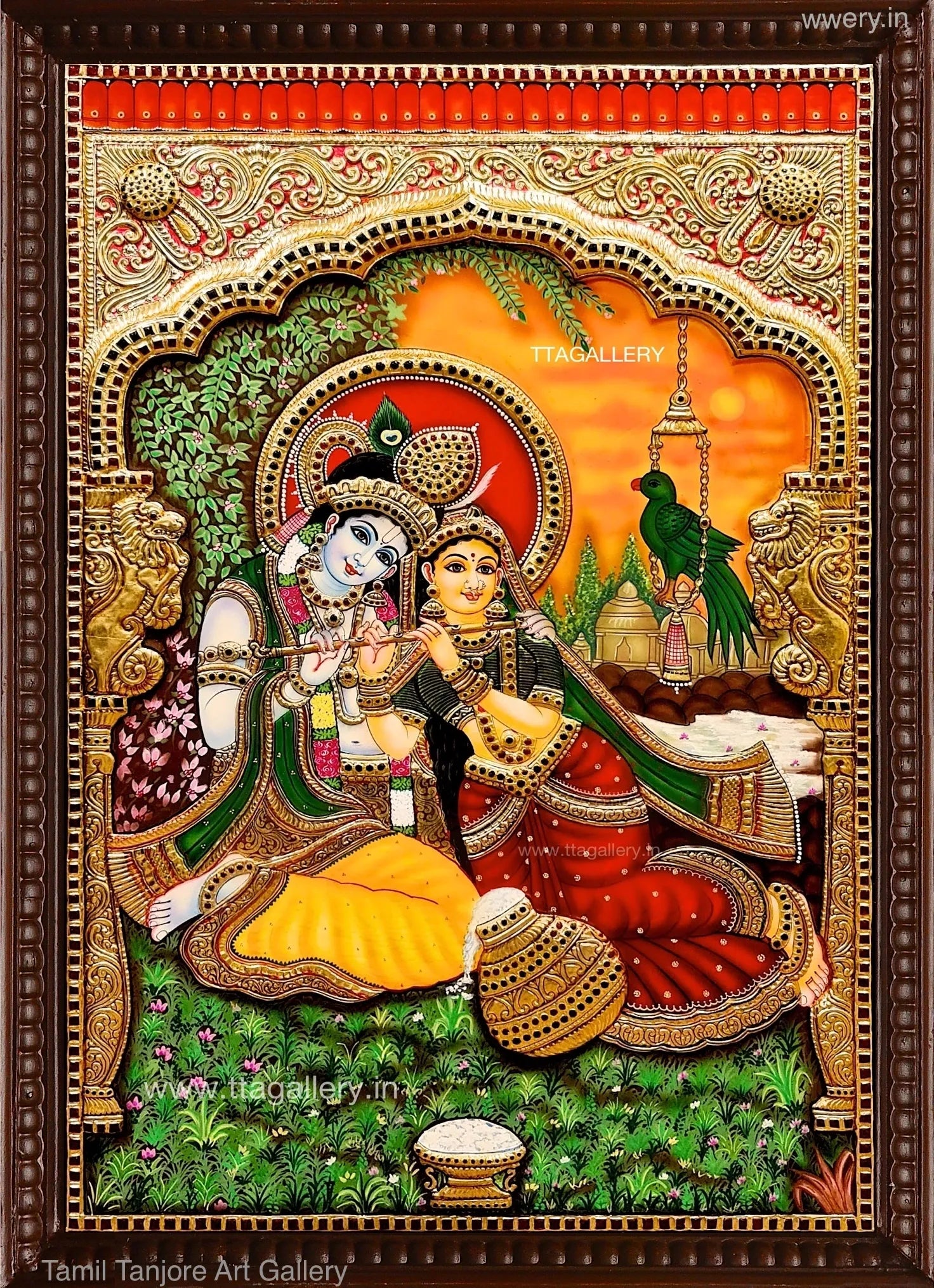 Radhakrishna Tanjore Painting