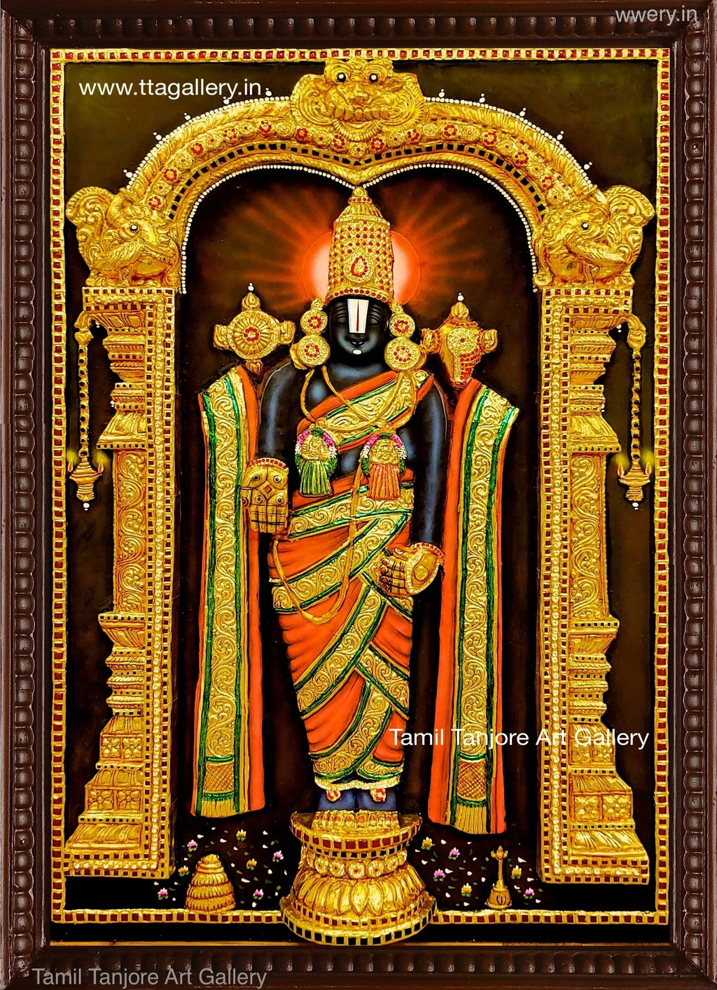 3D Balaji Tanjore Painting