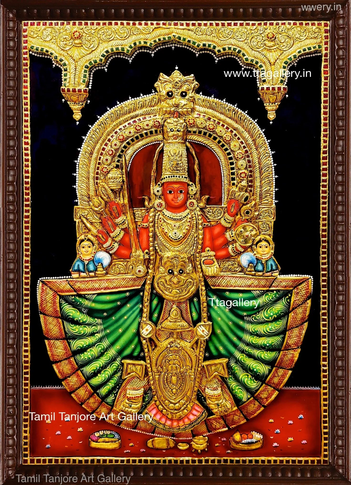 3D Home God Traditional Tanjore Painting