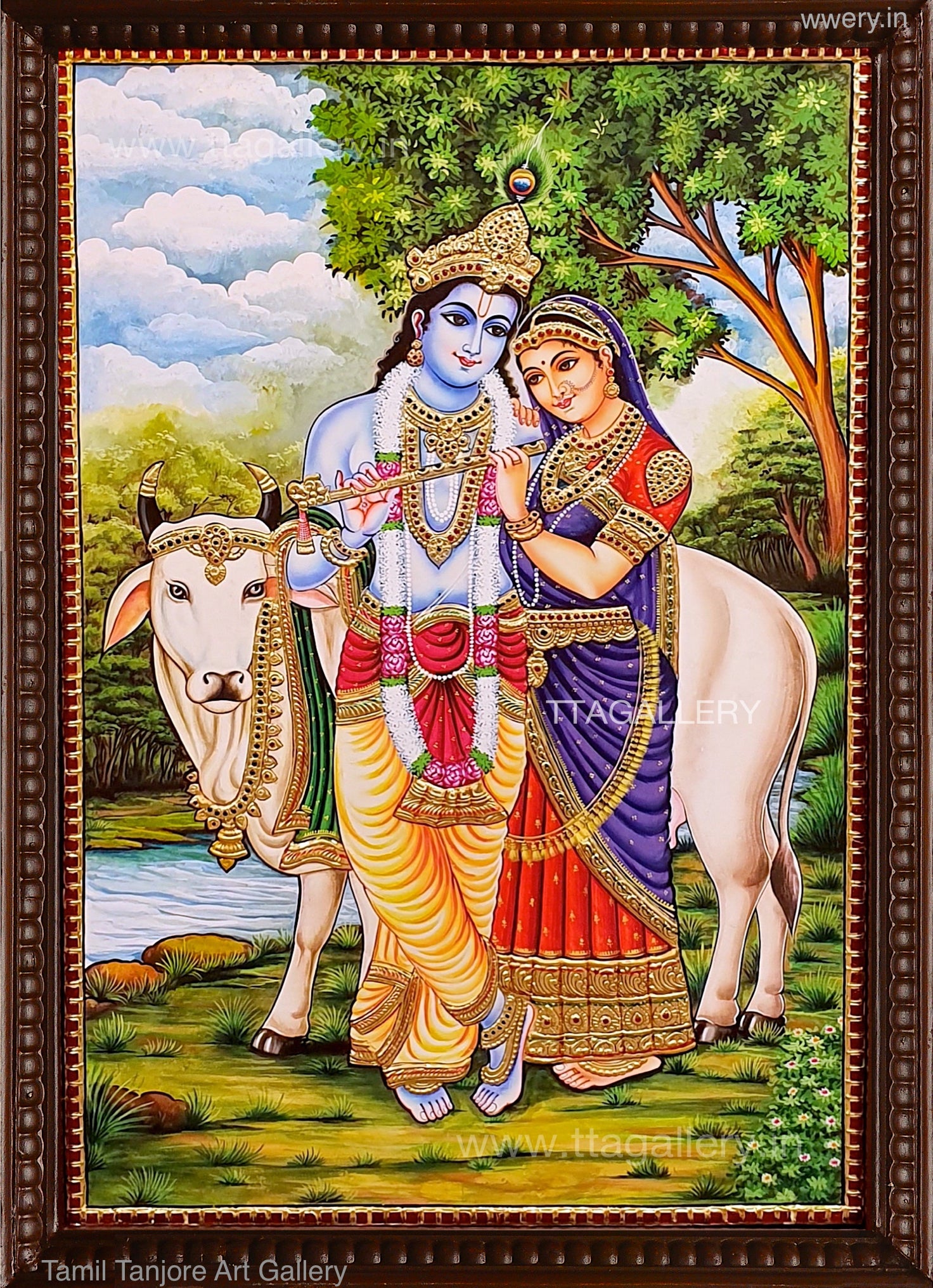 Radhe Krishna Tanjore Painting