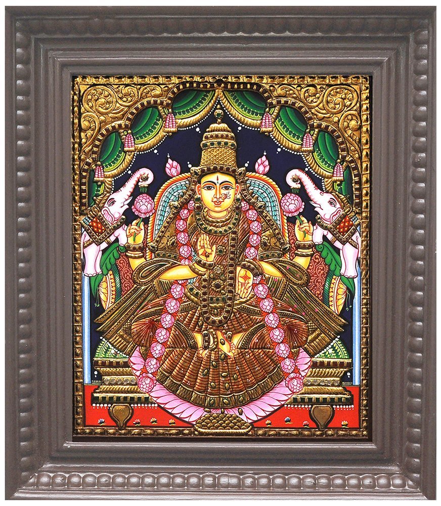 Gajalakshmi Gold Tanjore Painting