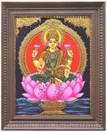 Lotus Lakshmi Tanjore Painting