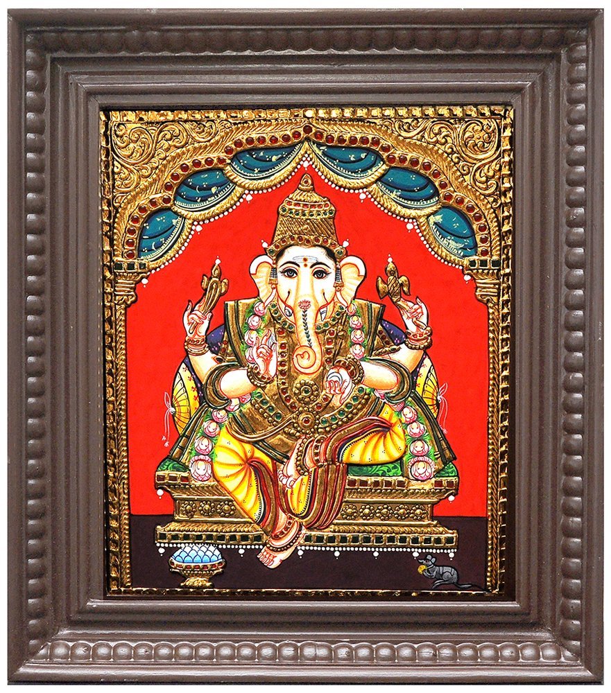 Vinayakar Painting Tanjore Painting