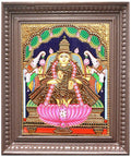Gajalakshmi Lotus Tanjore Painting