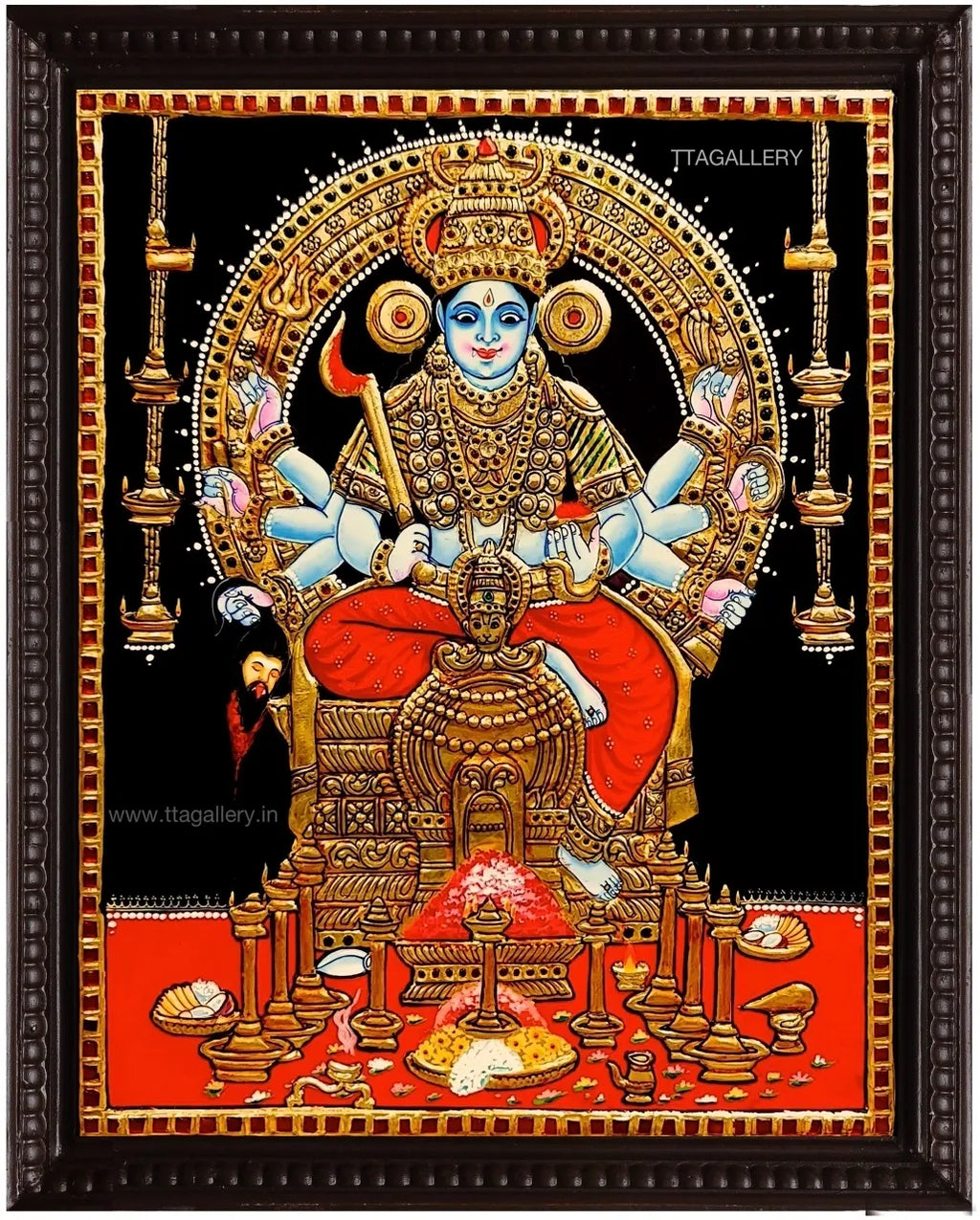 Kodungallur Bhagavathi Tanjore Painting