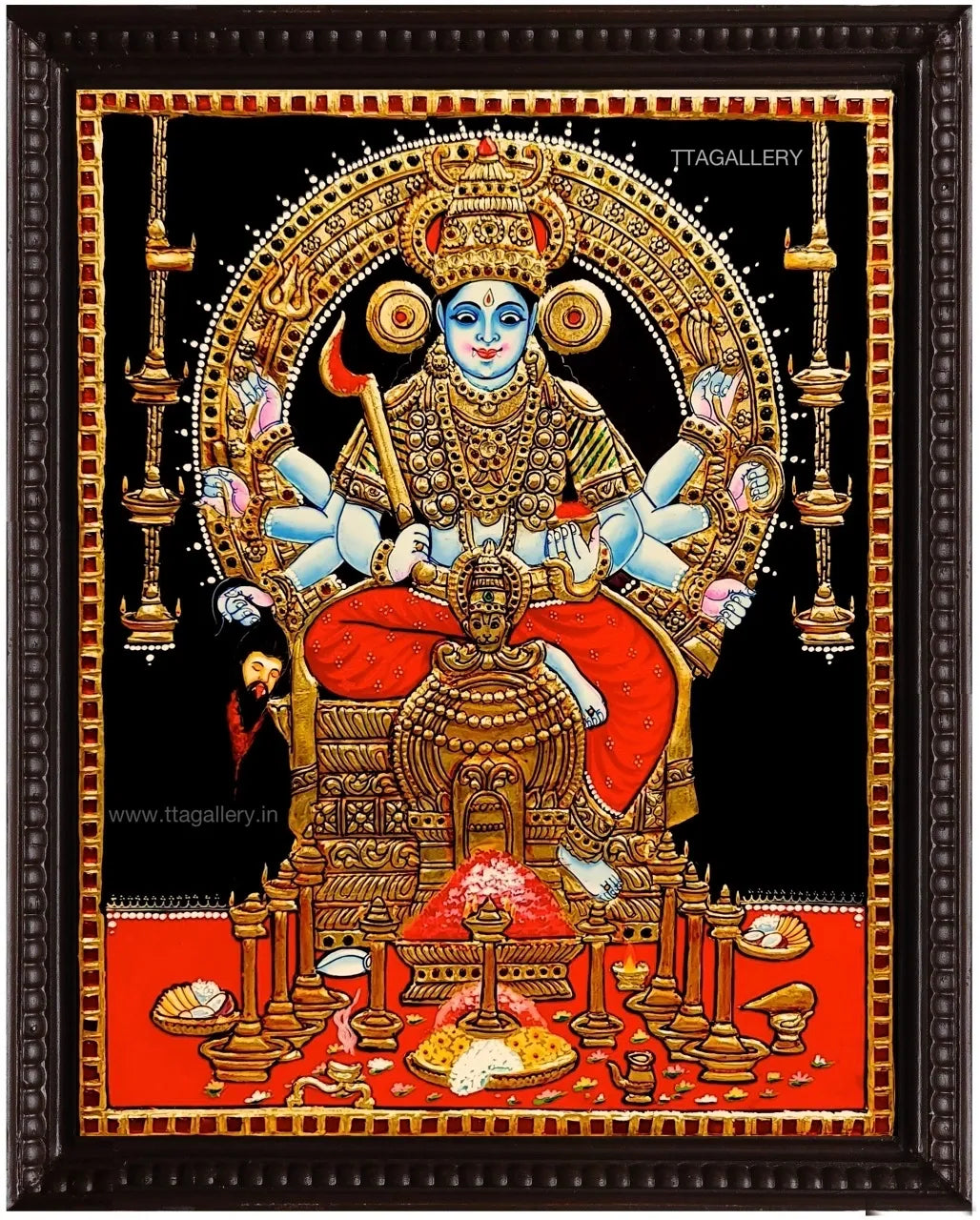 Kodungallur Bhagavathi Tanjore Painting