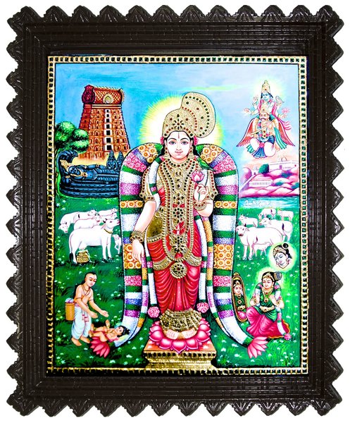 Aandal Tanjore Painting