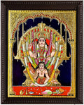 Attukal Bhagavathy Tanjore Painting