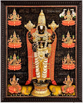 3D Balaji with Ashtalakshmi Tanjore Painting