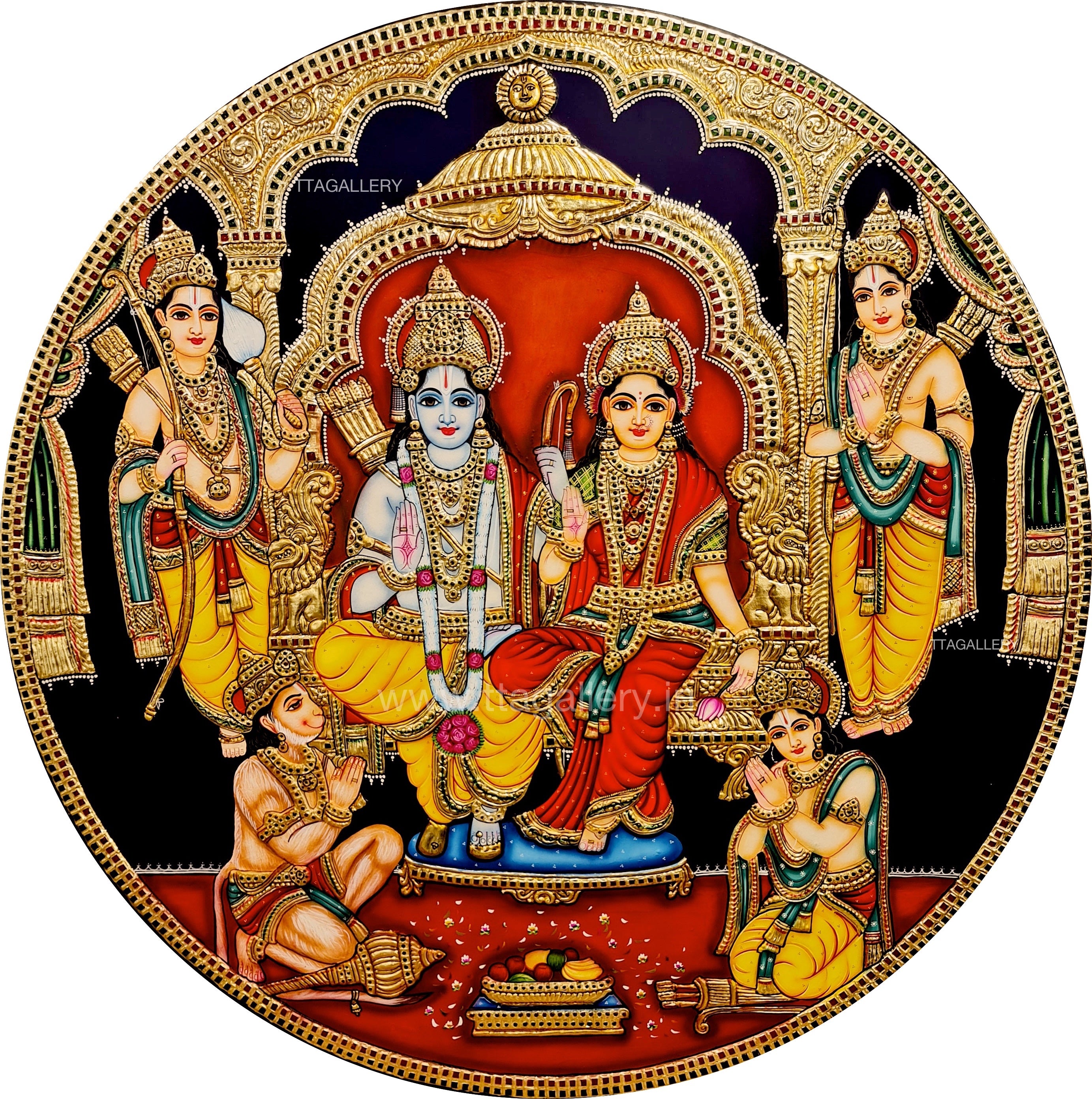 Ramdharbar Traditional Tanjore Painting