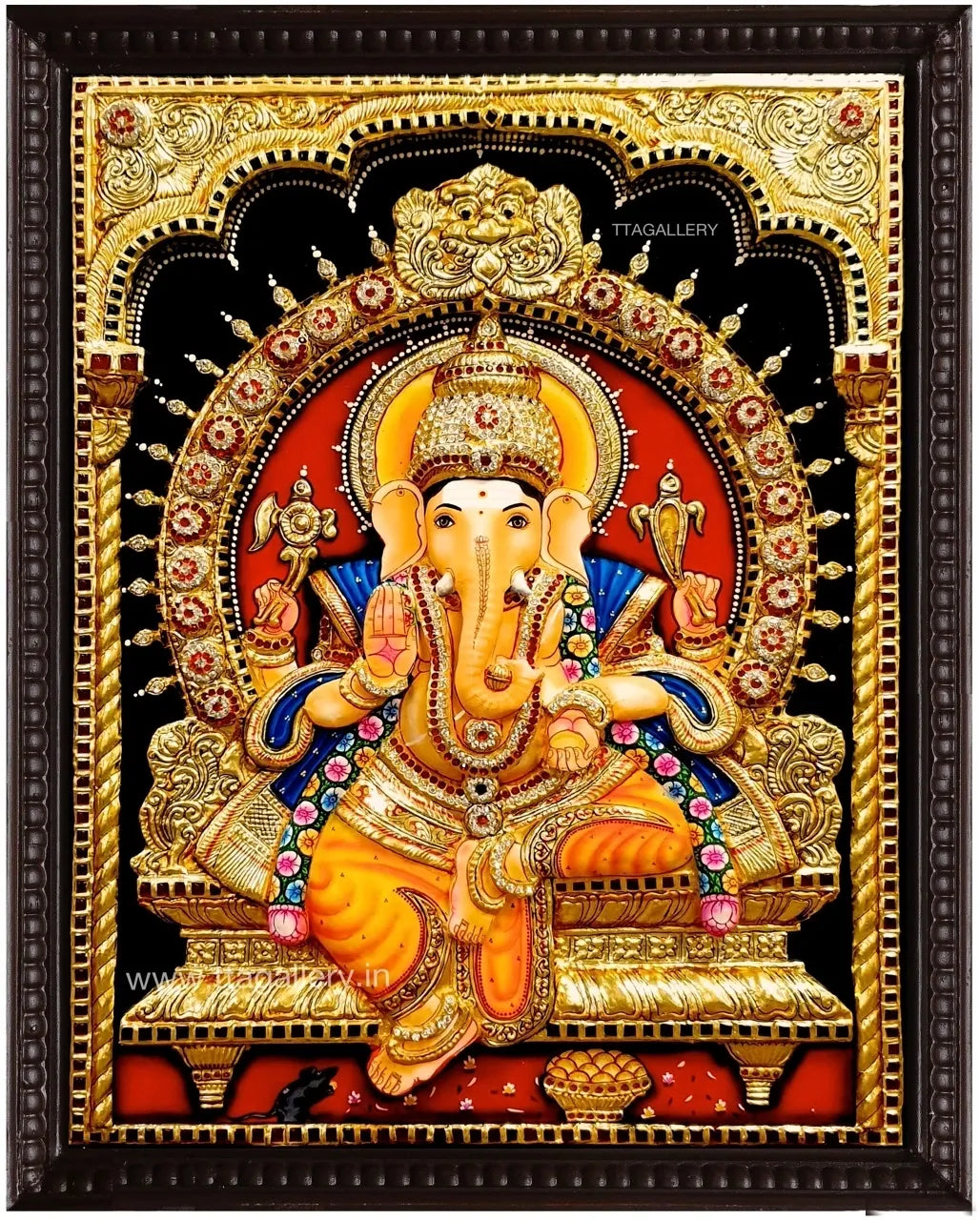 3D Ganesha Tanjore Painting
