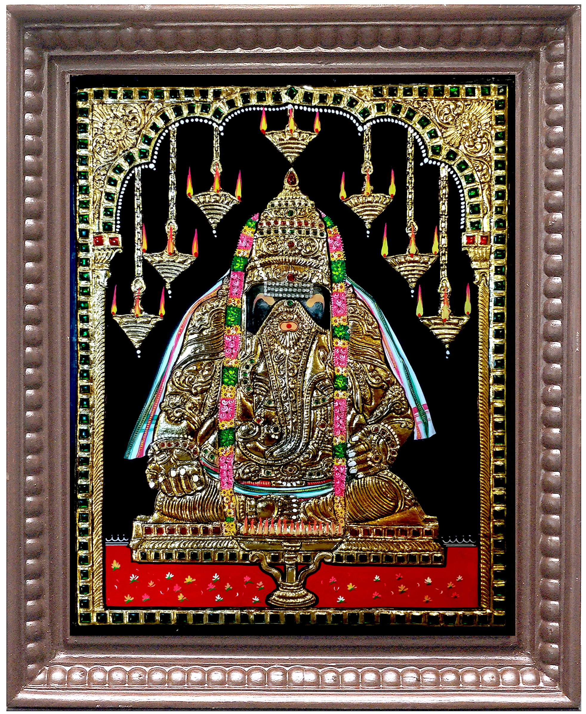 Karpaka Vinayakar Tanjore Painting