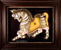3D Ashvamedha Horse Tanjore Painting