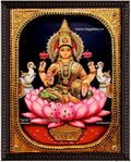 3D Gajalakshmi Tanjore Painting