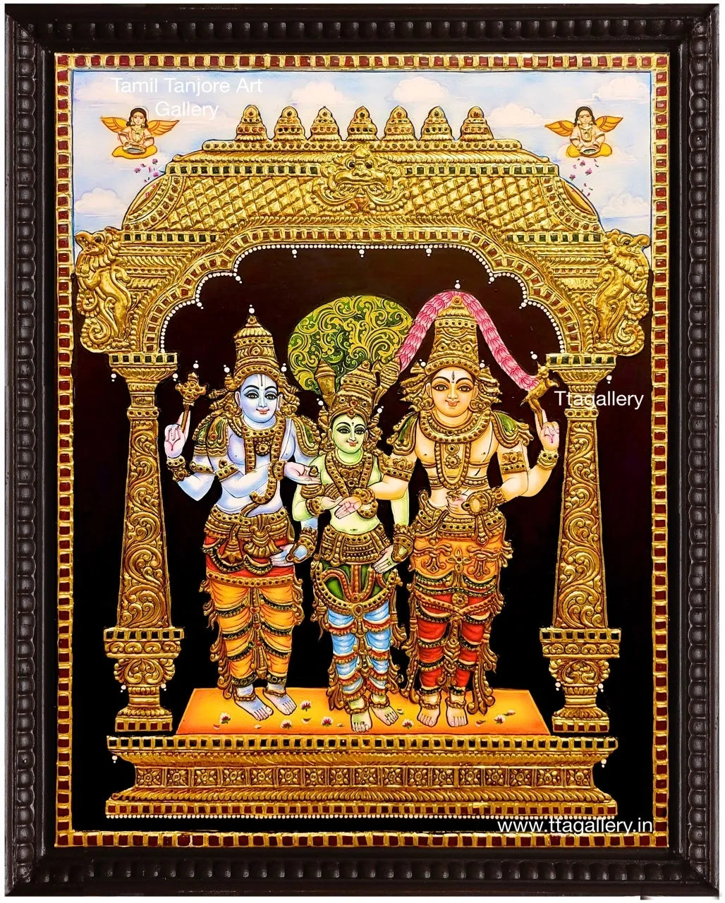 Girija Kalyanam Traditional Tanjore Painting