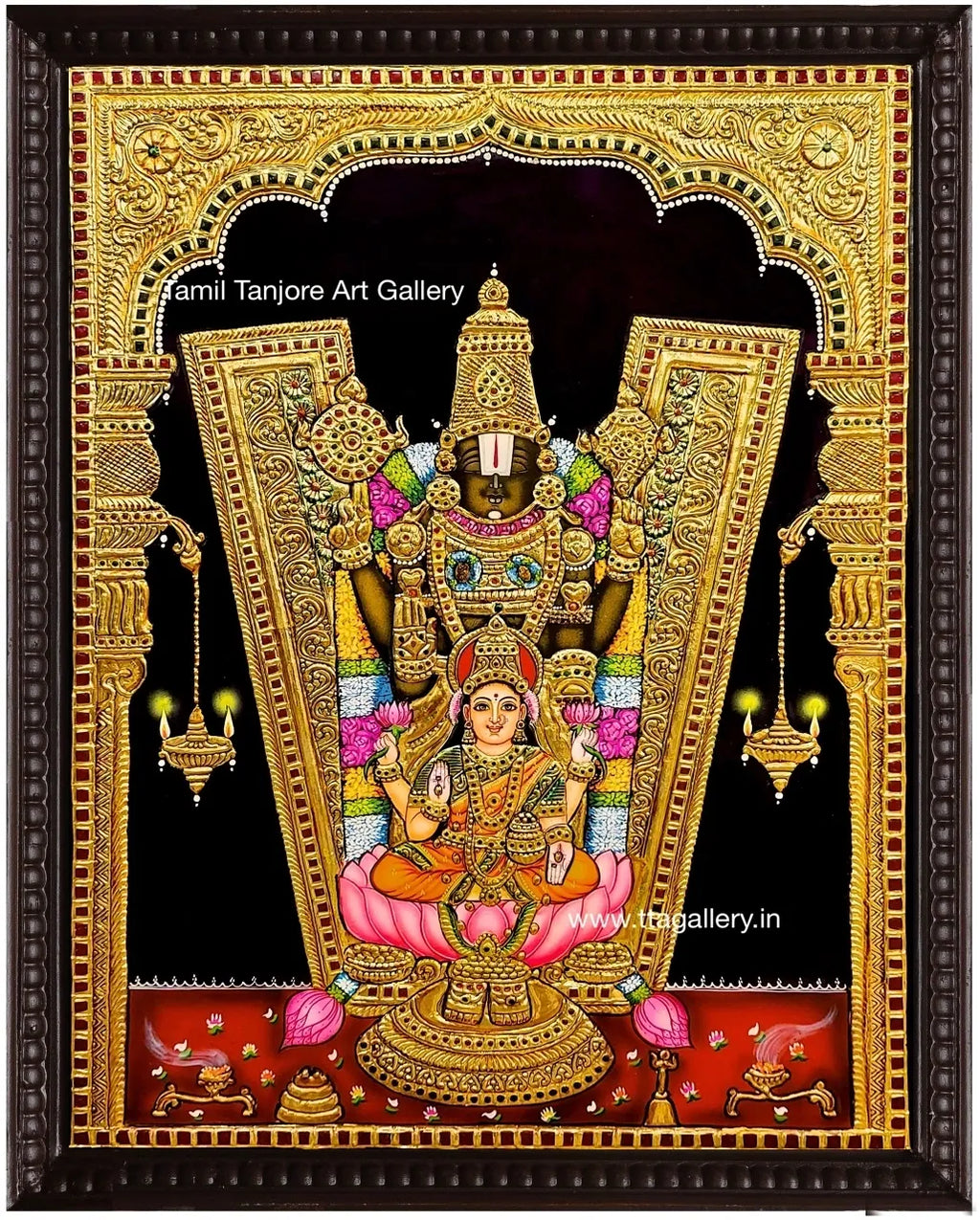 Balaji Lakshmi Tanjore Painting