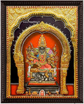 Karumariamman Semi Embossed Tanjore Painting