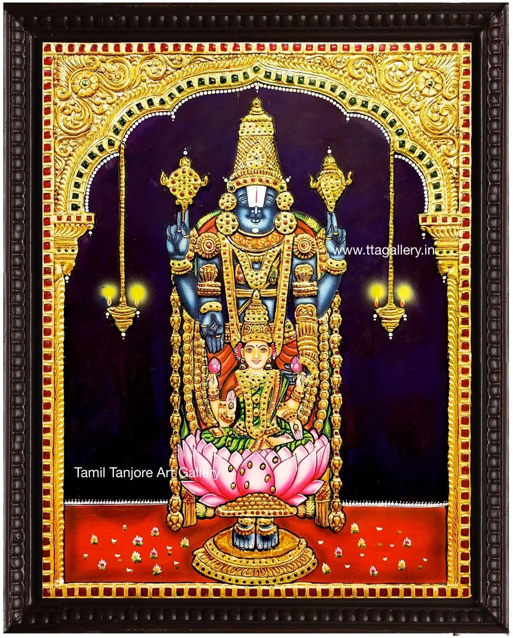 Balaji Lakshmi Tanjore Painting