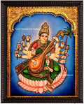 Saraswathi Traditional Tanjore Painting