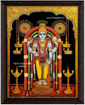 Guruvayoorappan Traditional Tanjore Painting