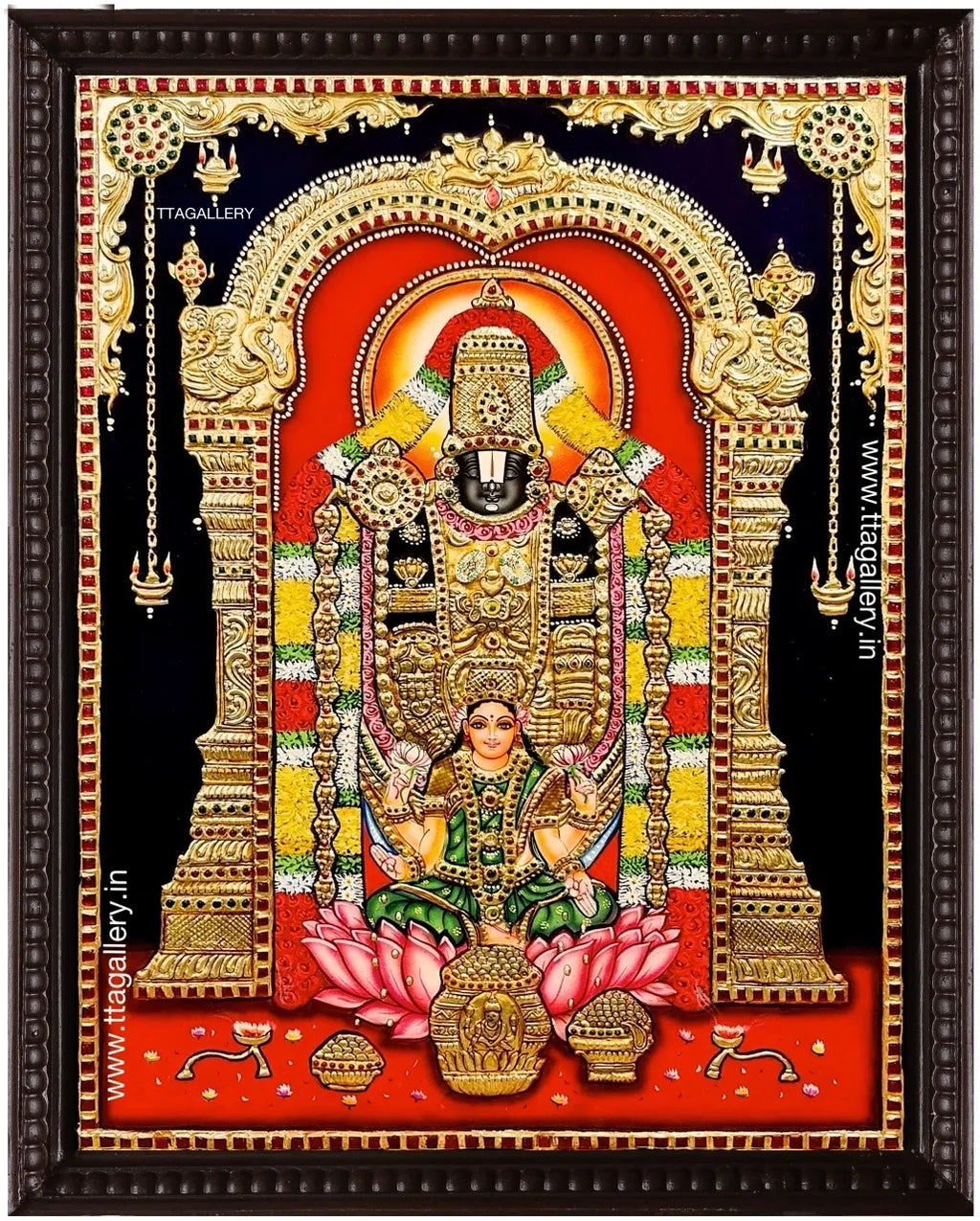 Balaji Lakshmi Tanjore Painting