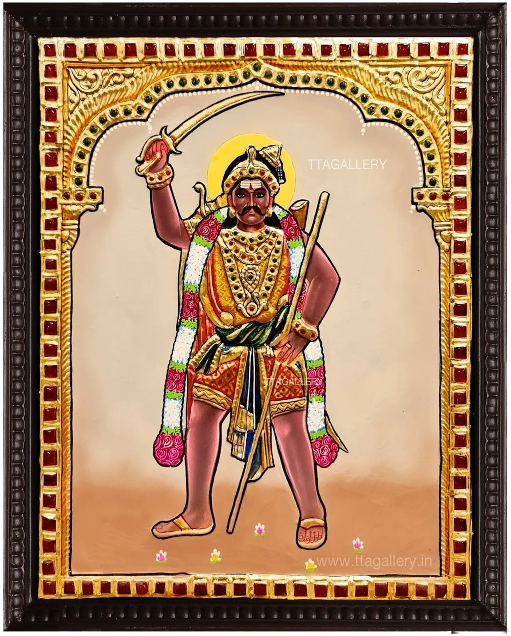 Muneeswaran Tanjore Painting