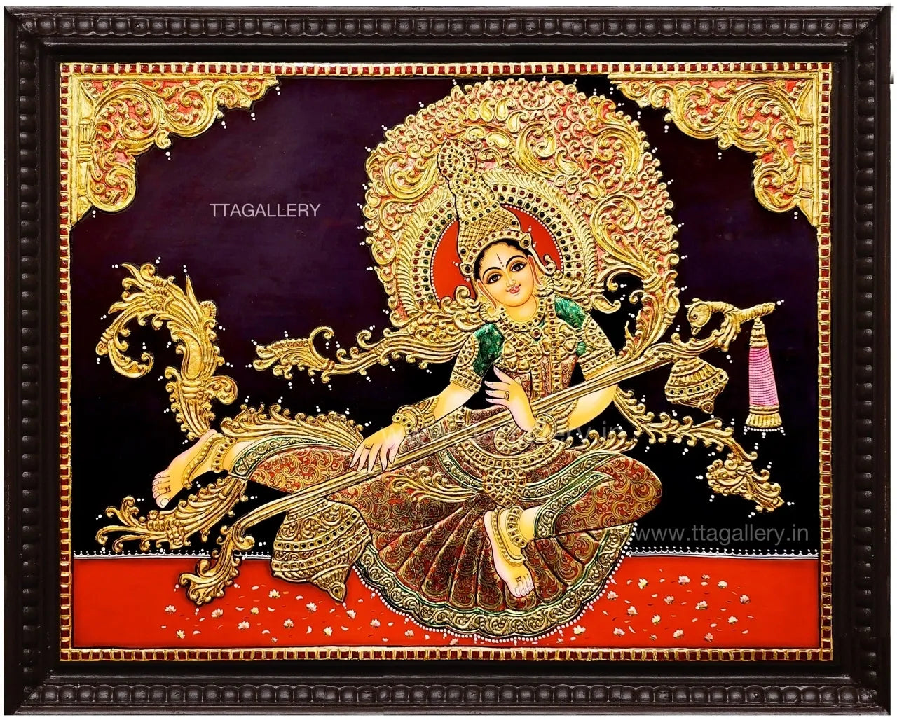 Indonesia Saraswathy Traditional Tanjore Painting