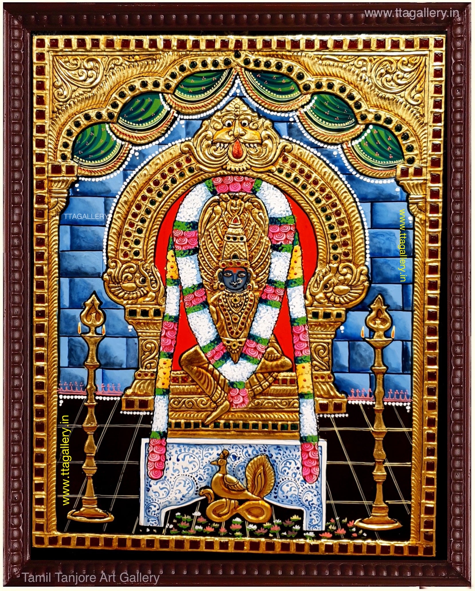 Katyayini amman Tanjore Painting