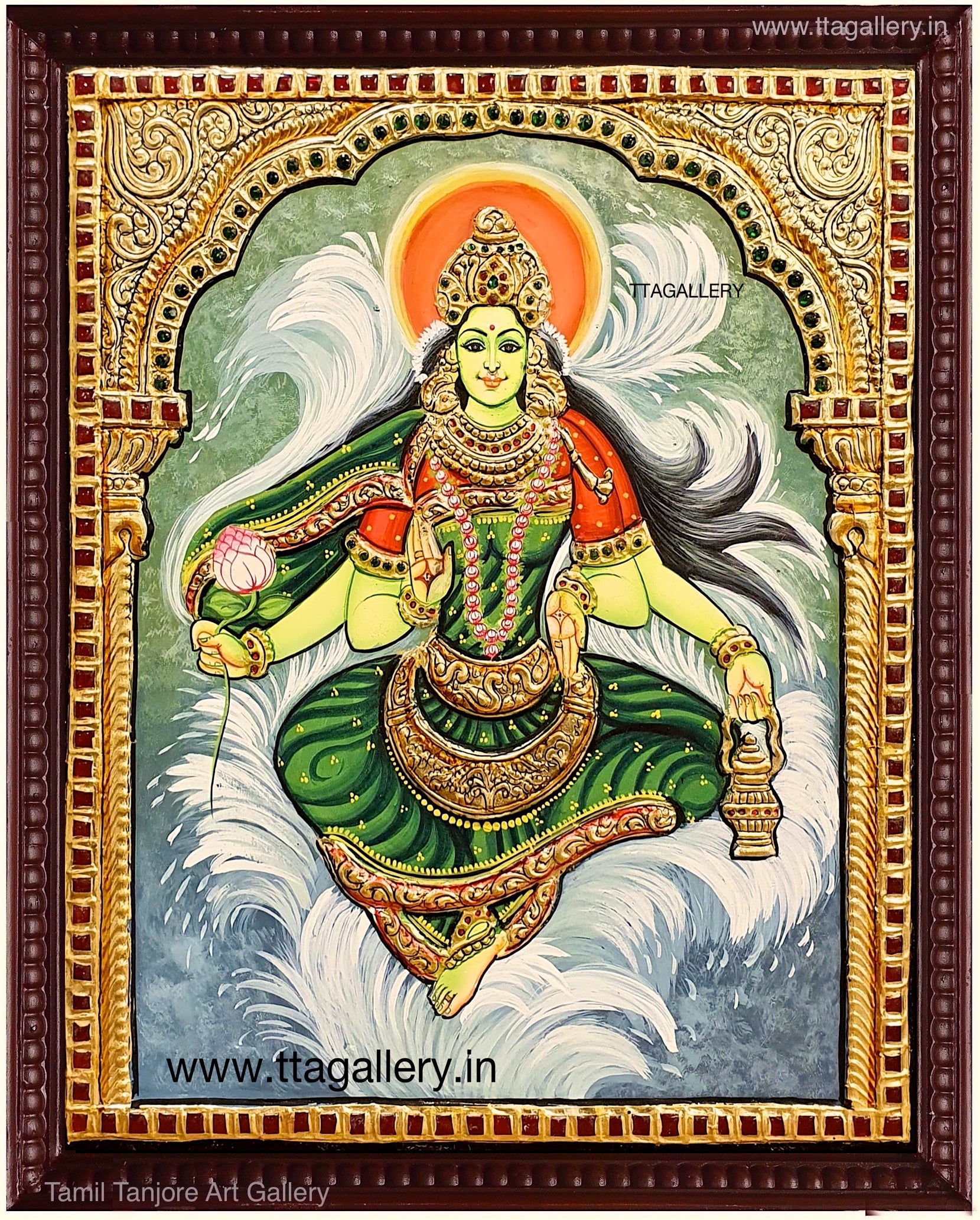 Devi Kaveri Tanjore Painting