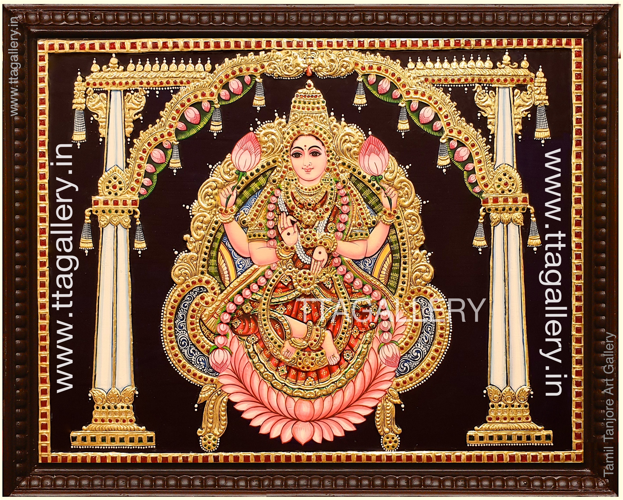 Lakshmi Devi Tanjore Painting