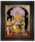 Narasimman With Lakshmi Tanjore Painting