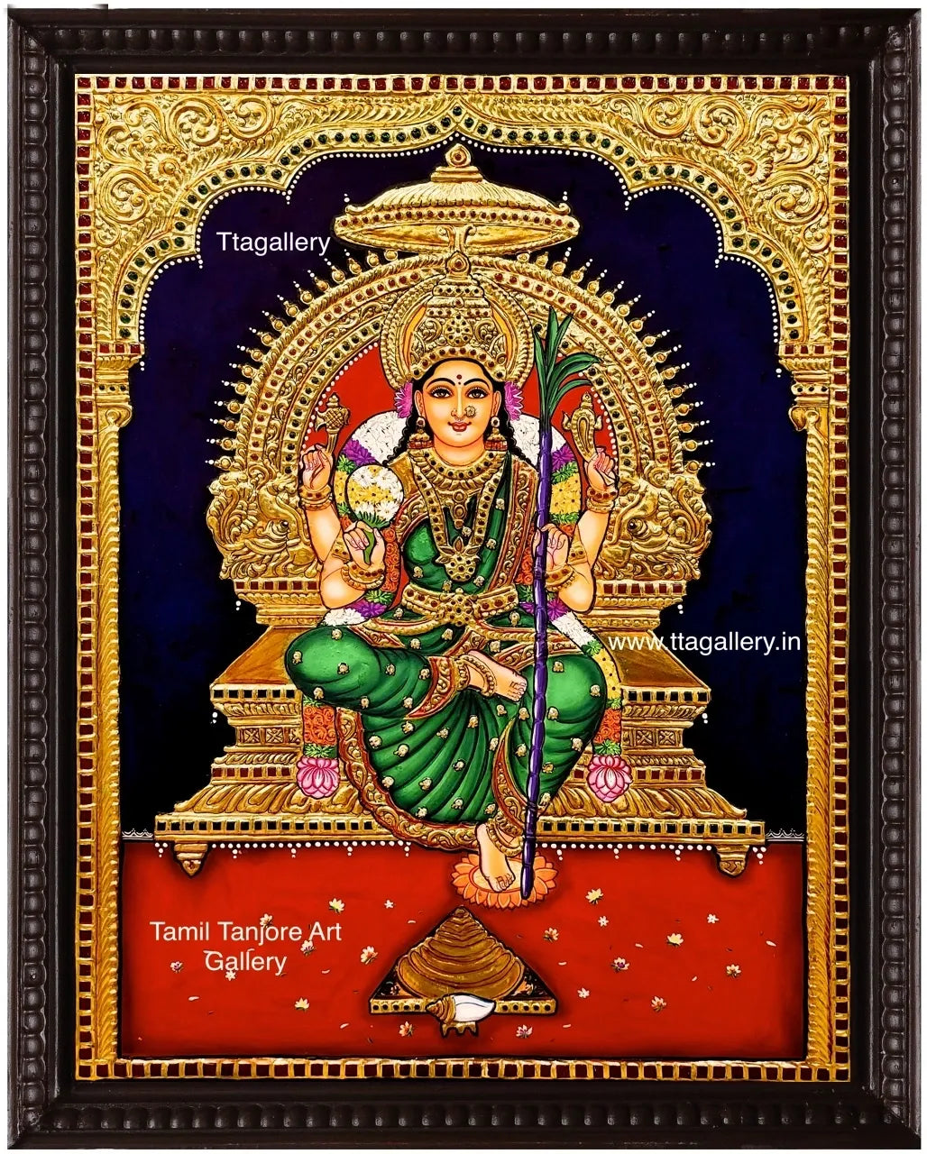 Laitha devi Traditional Tanjore Painting