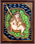 Leaf Krishna Tanjore Painting
