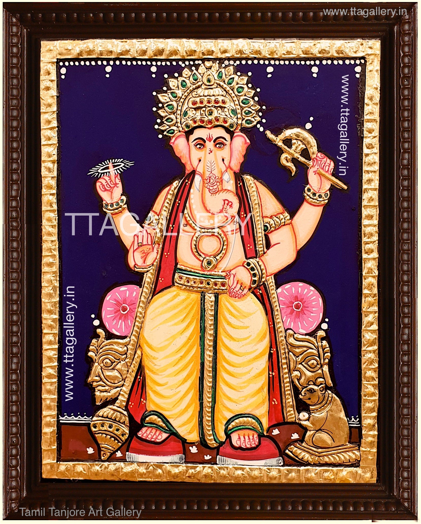 Lord Ganesha Tanjore Painting
