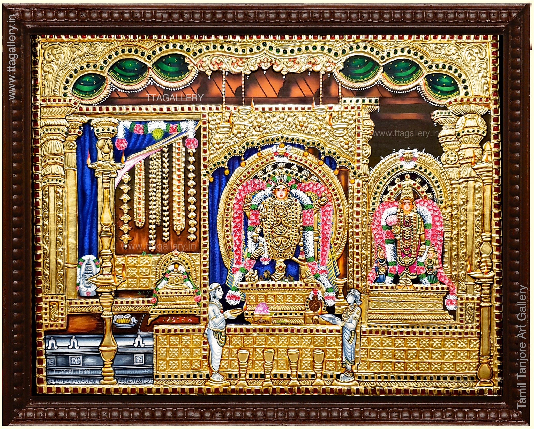 Chidambaram Natarajar Tanjore Painting